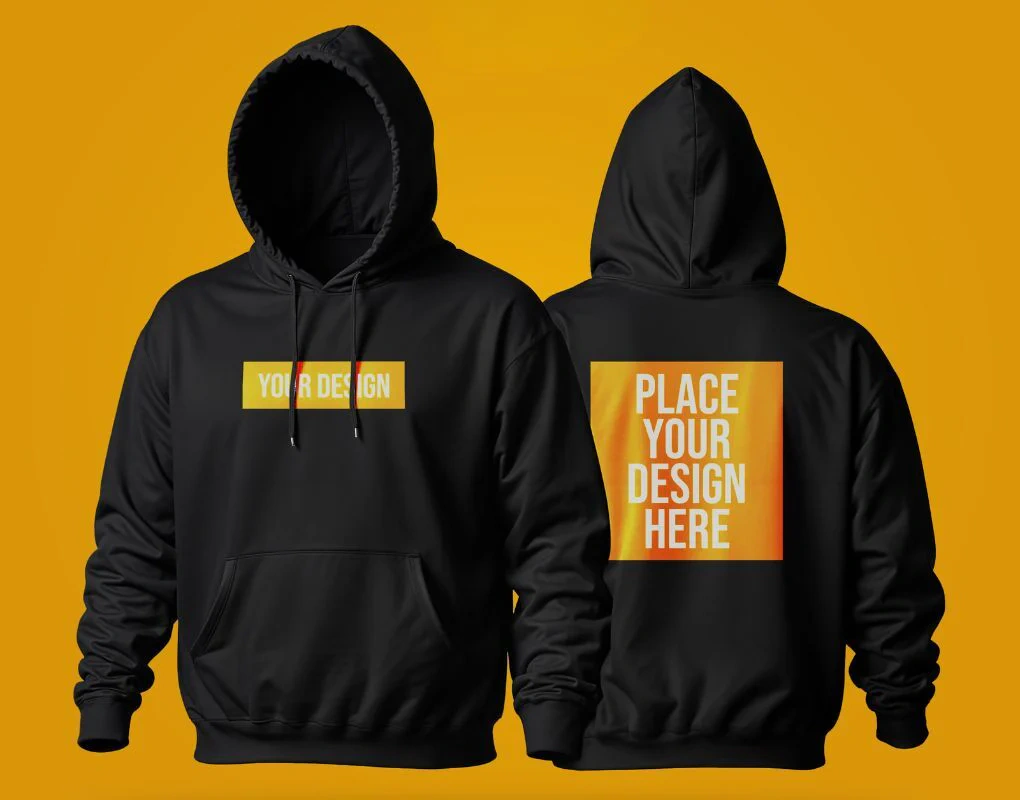 A man wearing a custom printed sweater