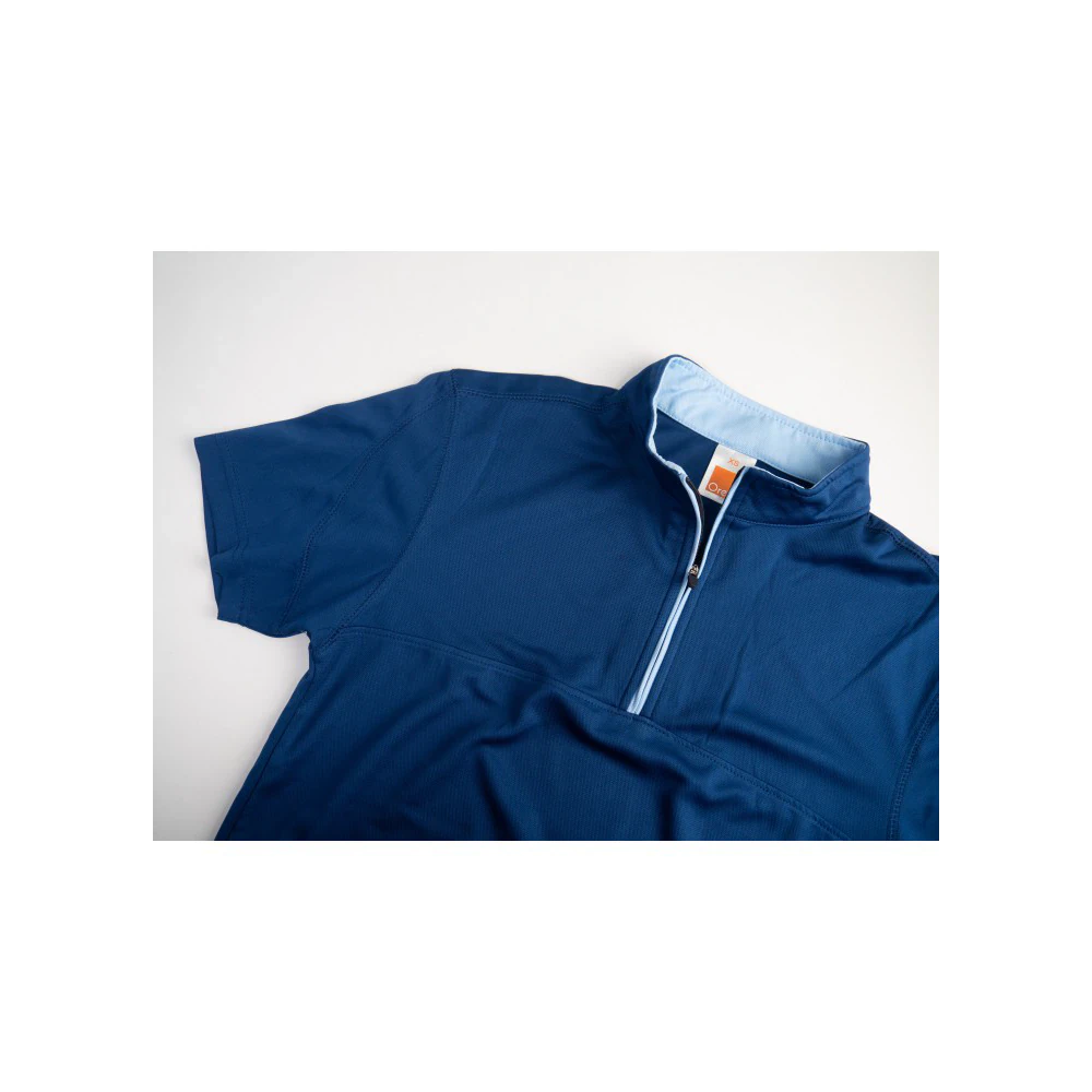 Microfiber Half-Zip Mock Neck Polo Shirt | Custom Polo Printing