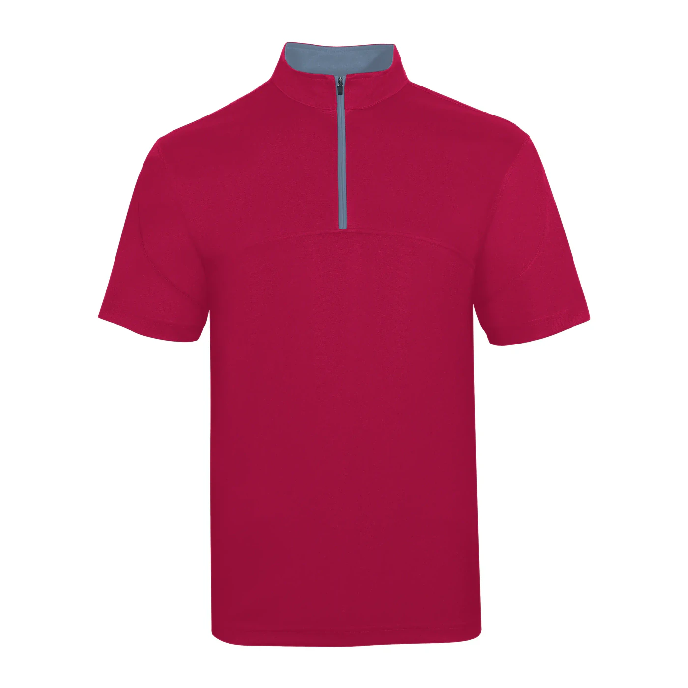 Microfiber Half-Zip Mock Neck Polo Shirt | Custom Polo Printing