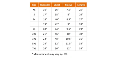 View Size Chart Popup